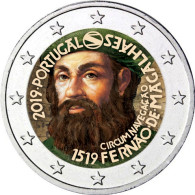 Portugal 2 Euro Sondermünzen  2019  500 J. Magellan Weltumsegelung in Farbe 