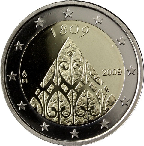 2 Euro Gedenkmuenzen 200. Jahrestag Autonomie Finnland 