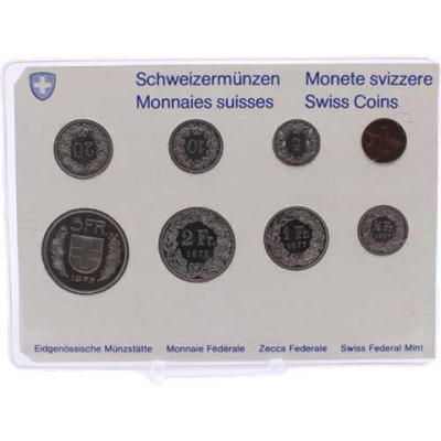 Schweiz-8,88 Franken-1977-bfr-KMS-Blister-RS