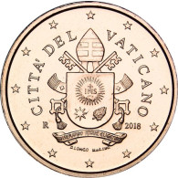 2  Euro Cent  Münzen aus dem Vatikan mit dem Papstsiegel  von Franziskus 2018