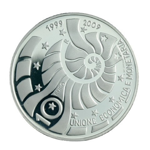 SanMarino10Euro-2009-AgPP-10JahreWWU-Etui