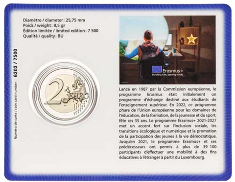 Luxemburg-2Euro-2022-Erasmus-Coincard-RS-Entwurf