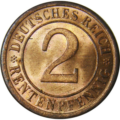 J.307 2 Rentenpfennig 1923 - 1924