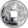 Kanada-8 Dollar-2016-AGpp-Tiger and Dragon YingYang-RS