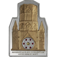 Cook Islands- 5 Dollar-2006-AGpp-Papst in  Spanien-RS