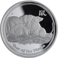 Australien-1 Dollar-2008-AGpp-Lunar II Maus-RS