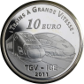 Frankreich-10Euro-2011-AGpp-MetzTGV-VS