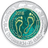 Österreich 25 Euro 2018 Silber-Niob-Münze "Anthropozän - Mensch"