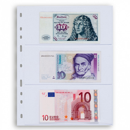 317839 -  Optima 3 C Hüllen  für Banknoten 3er Einteilung 