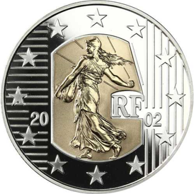 Frankreich 5 Euro 2002 PP Säerin - BiColor I