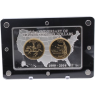 USA-2xQuarter in Barren-1999-2014-AGpp-15 Jahre Quarter Dollar-RS