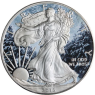 USA-1 Dollar-2013-AGstgl-Silver Eagle-Jahreszeit-Winter-Farbe-RS