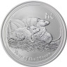 1 Oz Silbermünze Australien Lunar 2 "Jahr der Maus" 2008