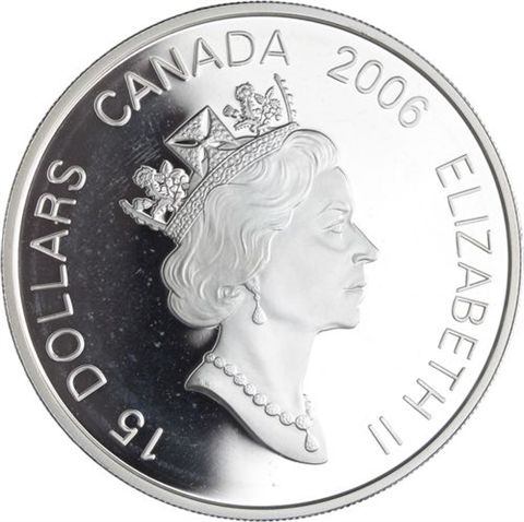 Kanada-15 Dollar-2006-AGpp-Hund-RS