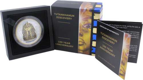 Tuvalu-2 Dollar-2022-AGpp-Farbe-Tutankhamun-RS