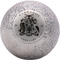 Barbados-5 Dollar-2023-AGaf-Moon-Mond