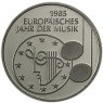 Deutschland 5 DM 1985 Stgl. Europäisches Jahr der Musik