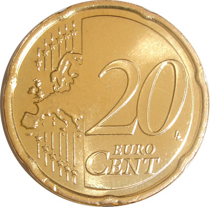 Vatikan 20 Cent Papst Johannes Paul