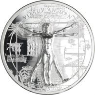 Cook Islands-5 Dollar-2021-AGpp-X-Ray Vitruvian Man-RS
