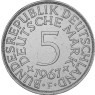 5 DM-Münzen aus 625er Silber ab 1951 J.387 Silberadler Heiermann 
