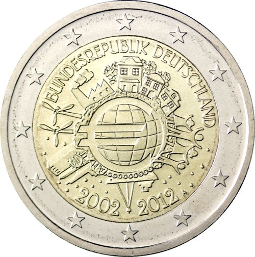 2-Euro-Gedenkmünzen-Satz-Deutschland-Bargeld-A-J