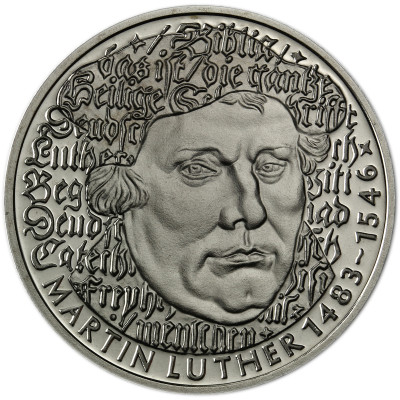 5 Mark Martin Luther Gedenkmuenze der BRD 1983