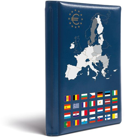 330102 - route-taschenalbum-fuer-12-euro-kursmuenzensaetze-blau