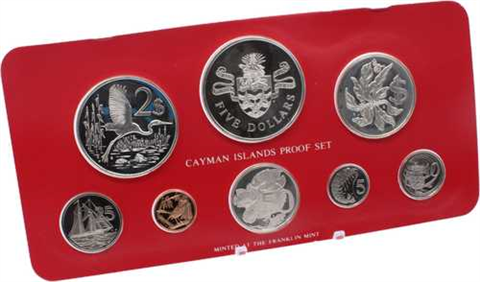 Cayman Islands-8,91 Dollar-1981-PP-KMS-Etui