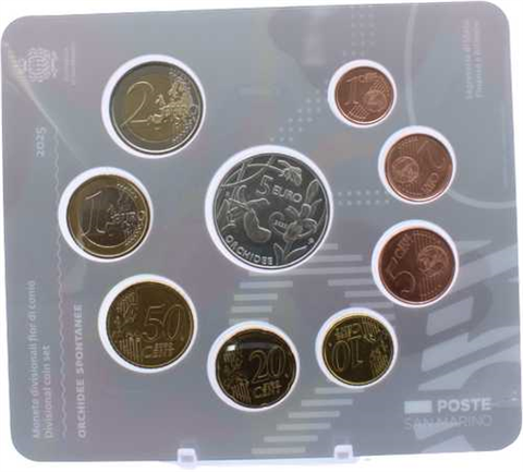 San Marino-8,88 Euro-2025-Stgl-KMS-Orchidee-Folder
