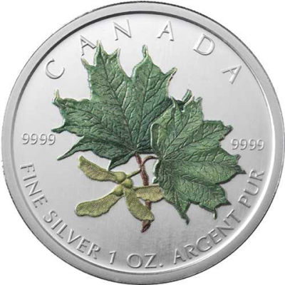 Kanada 5 Dollar 2002 stgl. Maple Leaf an Farbe-I