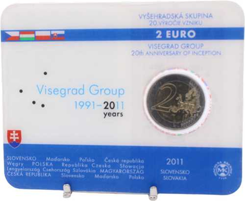 Slowakei-2 Euro-2011-bfr-Visegrad-Coincard-VS