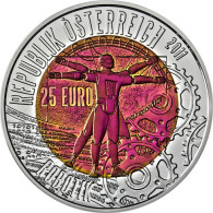 Österreich 25 Euro Robotik Silber-Niob-Münze 2011