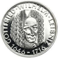 Deutschland 5 DM Silber 1966 PP Gottfried Wilhelm Leibniz 