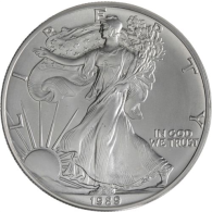 USA-1 Dollar-1989-AGstgl-Silver Eagle-RS