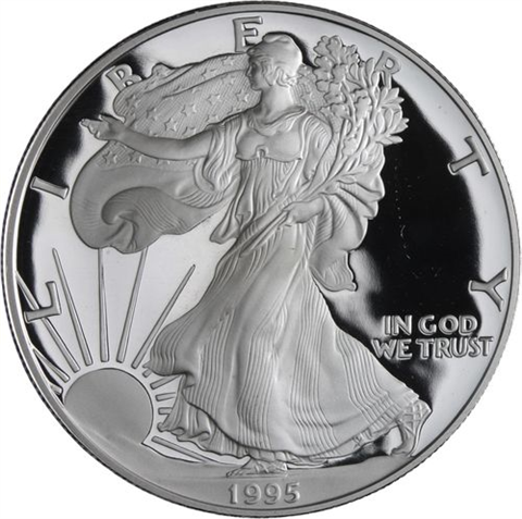 USA-1 Dollar-1995-AGpp-Silver Eagle-RS