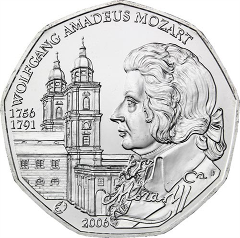 Österreich-5Euro-2006-AgHgh-Mozart-Folder