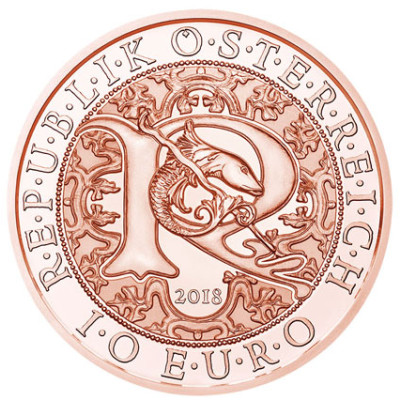 10 Euro Kupfer Muenzen 2018 Himmlische Boten Raphael Österreich 
