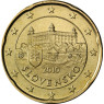 Slowakei 20 Cent 2010 bfr. Burg von Bratislava