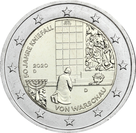 Deutschland-2-Euro-2020-Kniefall-von-Warschau-D-stgl