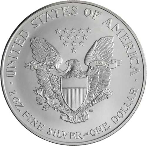 USA-1 Dollar-2000-AGstgl-Silver Eagle-Farbe-RS