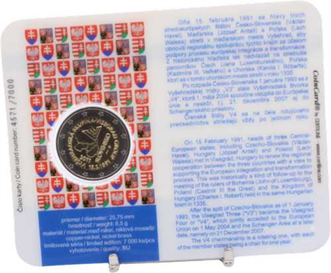 Slowakei-2 Euro-2011-bfr-Visegrad-Coincard-VS