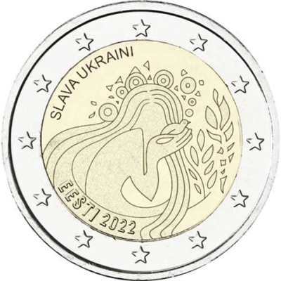 Estland-2Euro-2022-Slava-Ukraini-selbsterstellt