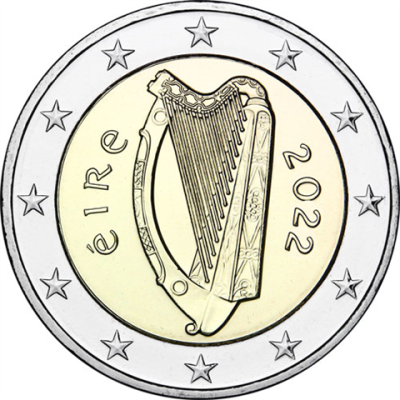 Irland-2-Euro-2022-Keltische-Harfe-RS