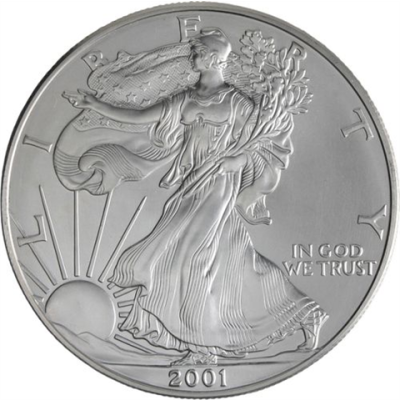 USA-1 Dollar-2001-AGstgl-Silver Eagle-RS