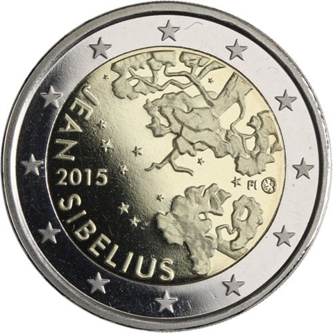 Finnland-2Euro-2015-PP-Sibelius-Etui