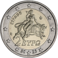 Griechenland-2 euro-2025-bfr-Kurmünze-RS