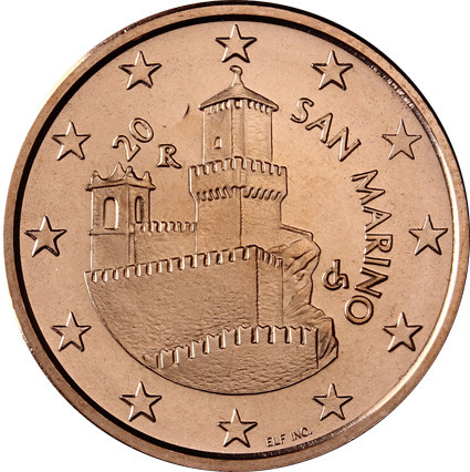 San Marino 5 Cent 2011 bfr. Festungsturm La Guaita