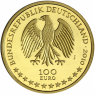 Deutschland-100Euro-2010-Goldmünze-Würzburg-VS