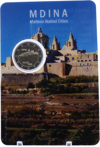 Malta-2 Euro-2025-Stgl-Mdina-Coincard II