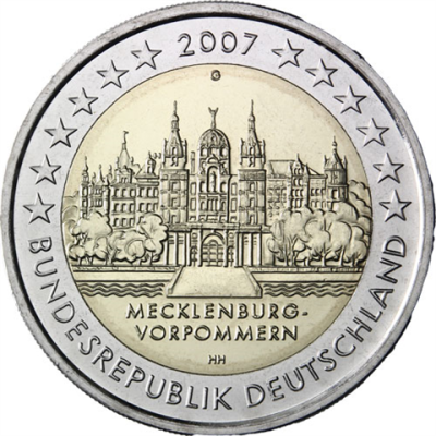 Deutschland-2Euro-2007-Schloss-Schwerin-MünzzeichenG-RS